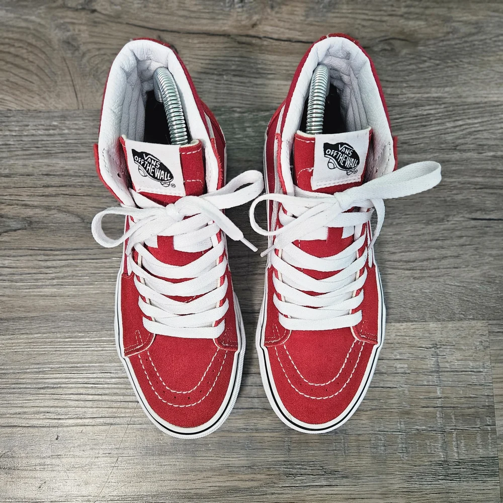 Vans Sk8‎ Hi - Racing Red and White